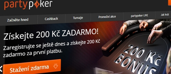 PartyPoker.CZ spustil své služby pro hráče z České republiky